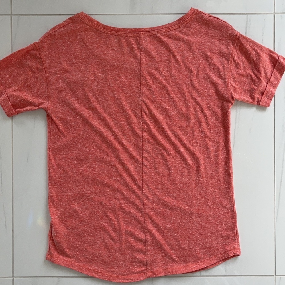 Jessica Simpson Heathered Orange Embellish T Shirt - Picture 4 of 4